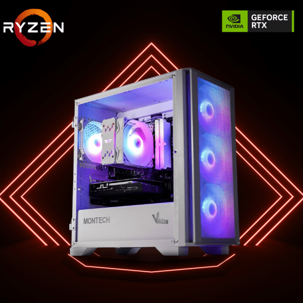 Vektra RDY Air 100 White AMD Gaming PC - Vektra Computers LLC Vektra RDY Air 100 White AMD Gaming PC - Vektra Computers LLC